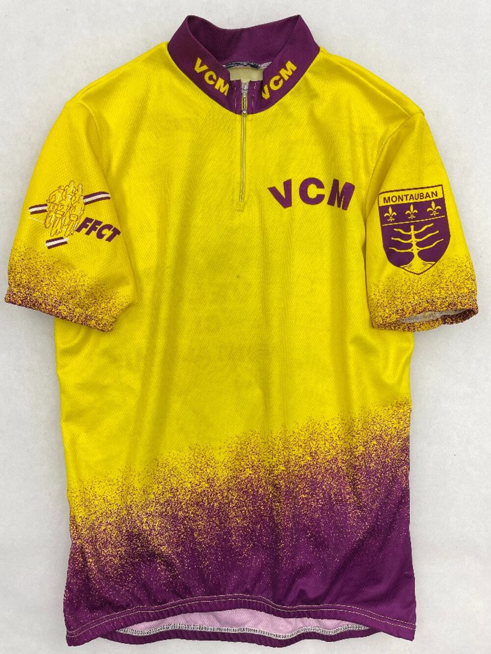 Vintage 80's Poli France Velo Club Montalbanais Cycling Bike Jersey Men's M